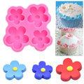 HY Flower Silicone Mold Wedding Cupcake Topper Mold Fondant Cake Decorating Tool