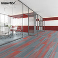 Office Carpet Tiles Modern Striped Loop Pile Nylon Fabric for Home and Casino Use