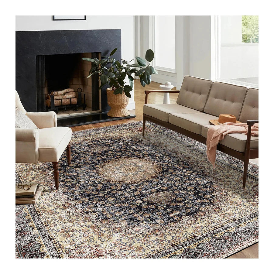 Wholesale Cheap New Design Faux Wool Rugs 3D Printed Living Room Hotel Carpets
