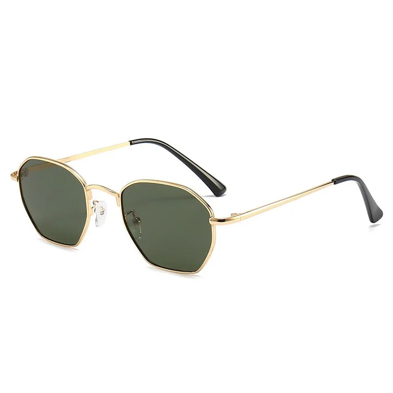 2023 Unique Personal Vintage Polygon Men and Women Sunglasses Metal Frame Irregular Frame Fashion Sunglasses