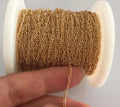 14K Gold Filled Chain for Jewelry Making DIY Jewelry Golden 1.50mm 1m/Bag 900635