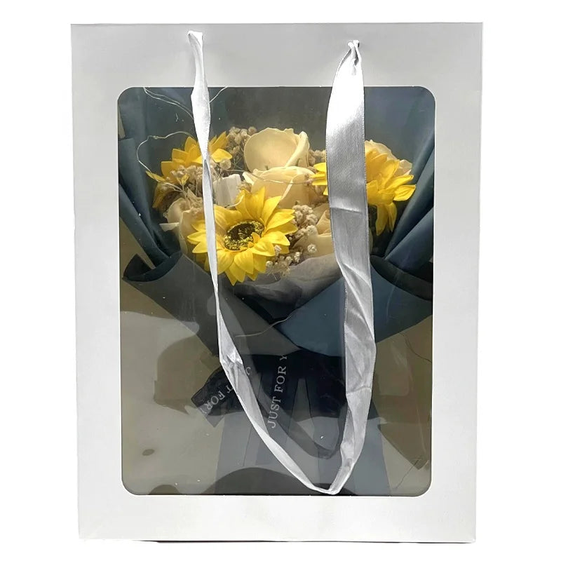 Valentines Day Gift 11 Soap Rose Rose Gift Box Dried Flowers Decoration Artificial Rose Create Soap Flower Bouquet