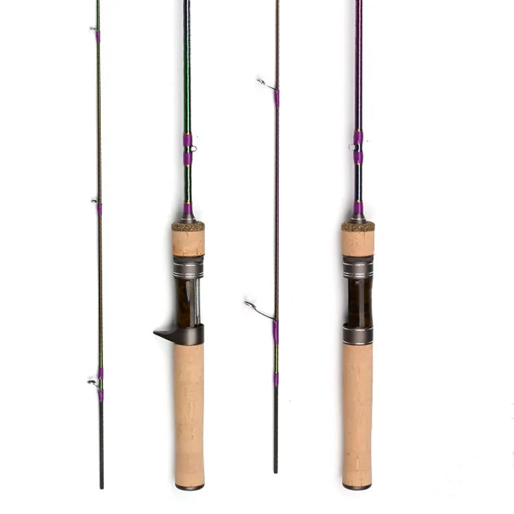 New Carbon Solid Rod Slightly Action Fast 2 Sections Cork Handle Power1.53/1.68UL Lure Weight 1g-8g Super Soft Fishing Rod