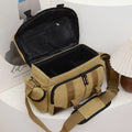 Custom Logo Shockproof Protective Khaki Canvas Digital Gear Camera Sling Bag Customized Logo Camera & Video Bags