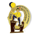 Good Quality Printing Star Casting Hat Pins for Anniversary
