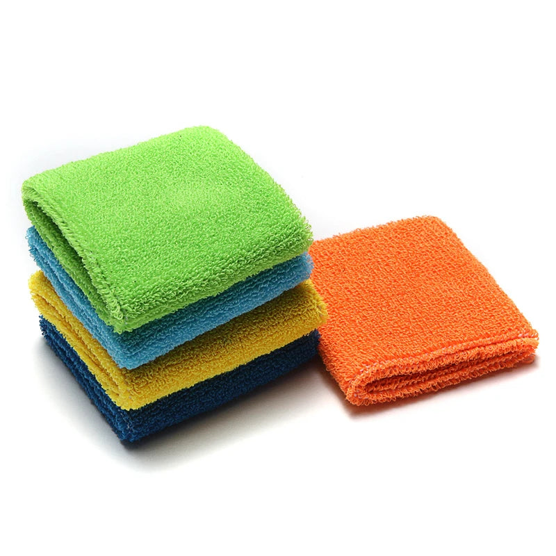 KS-618#Custom Logo Cotton Sport Wristband Colorful Polyester Sweatband for Men and Women