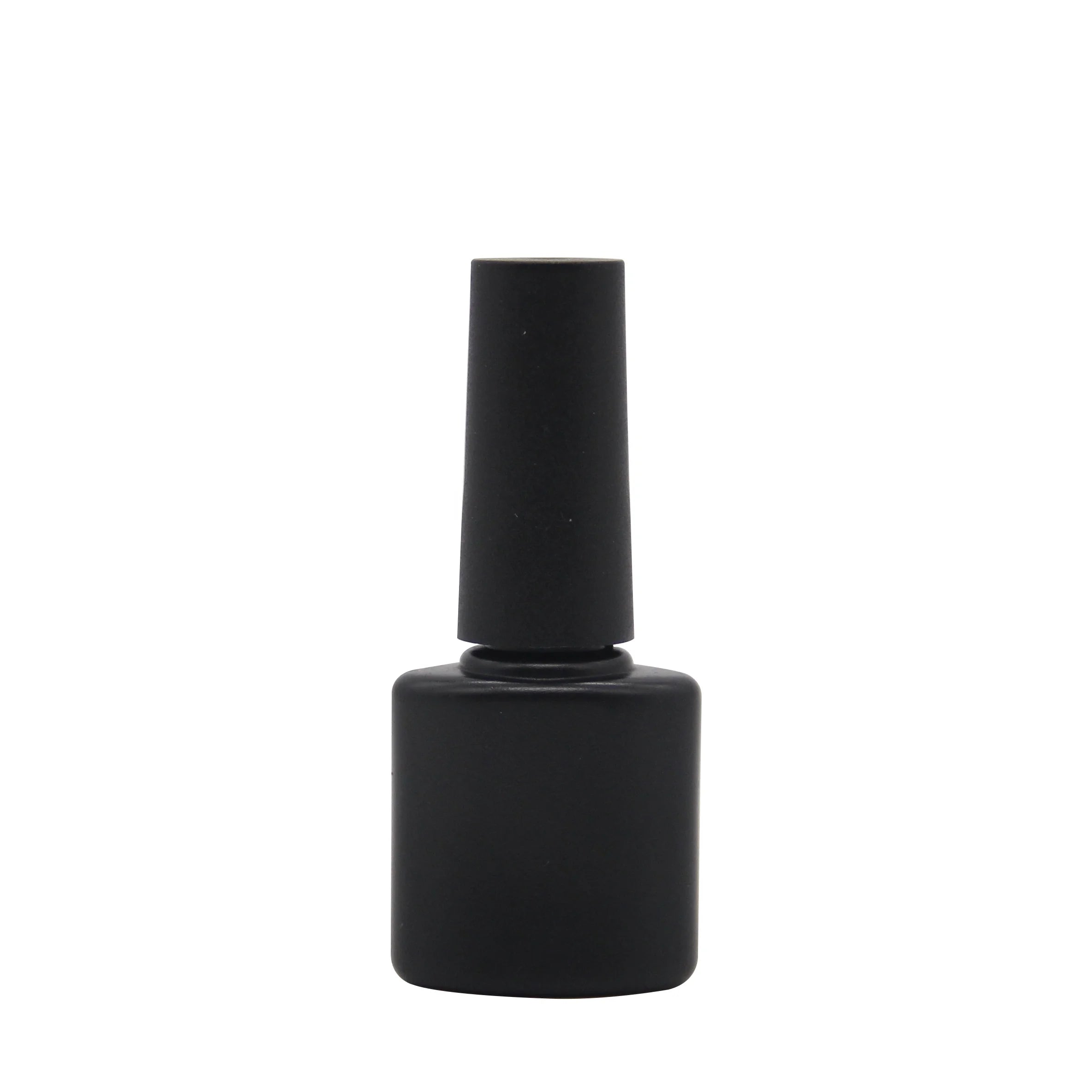Hot Sale 100pcs 8ml Black Cuticle Oil & Lotion Nail Polish Bottle with Brush Long Cone Cap