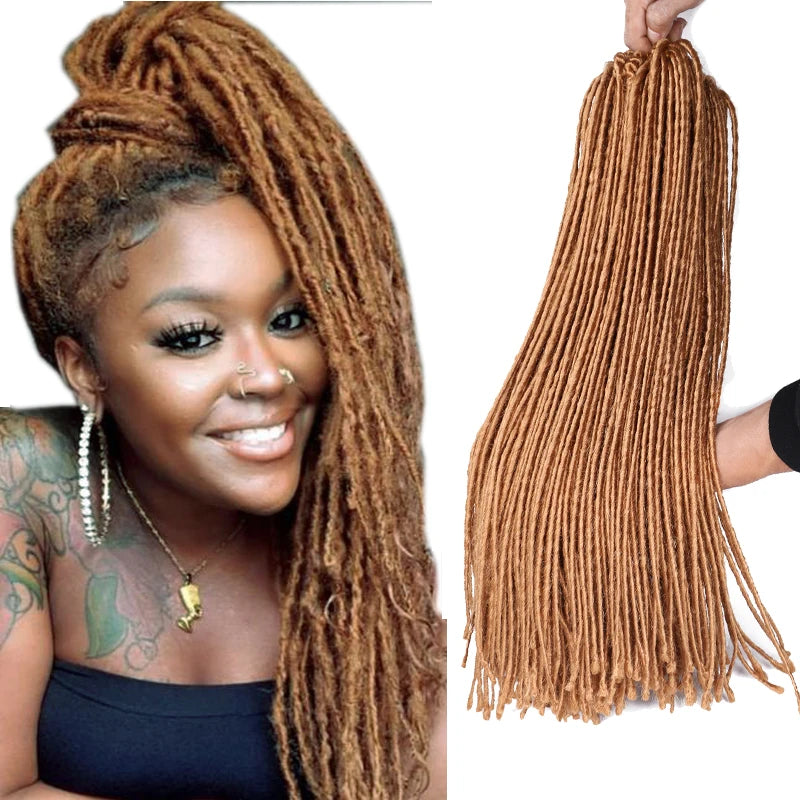 Micro Locs Synthetic High Temperature Fiber Hair Extension Dreadlocks Crochet Hair