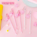 Factory Direct Sales Girl's Favorite Sakura Gel Ink Pen Pink Flower 0.38mm Gel Pen for School Stationary 2551