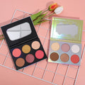 6 Color Private Label Contour Blush Palette Highlighter