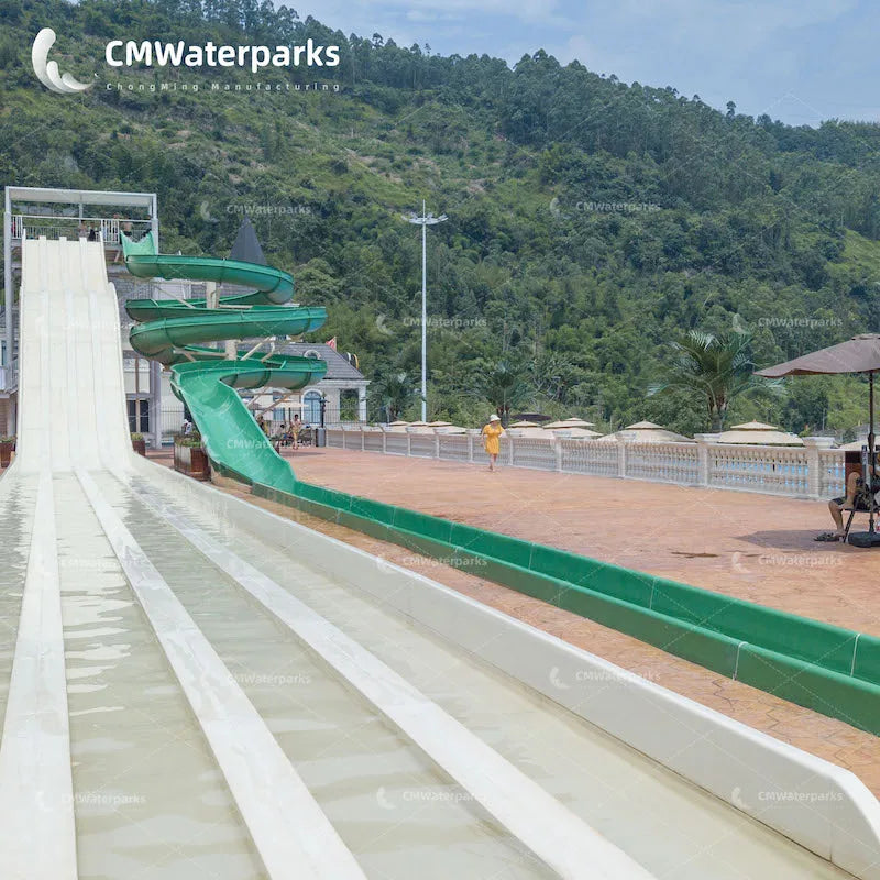 OEM Factory Price Commercial Water Slide Amusement Park Products Frp Rainbow Water Slides