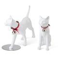 KITTY Cat Model Window Display Cute Pet Props Display Stand Glossy White Full Body Fiberglass Cat Mannequin Cat Model n