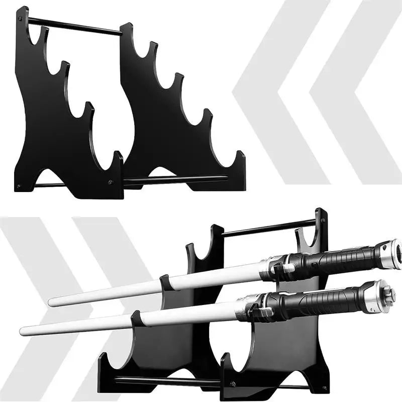 4-Layer Acrylic Lightsaber Display Stand Convenient Detachable Frame for Display Racks Carton Packed Sword Holder