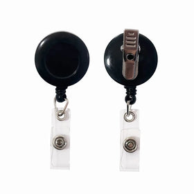 360 Degree Swivel Alligator Clip Retractable Yoyo ID Badge Reel Rotatable Nurse Card Holder with Comfortable Back Clip