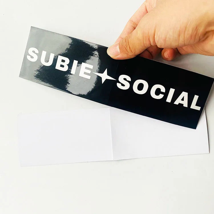 Wholesale Custom Logo Designs PVC Vinyl Promotional Bumper Stickers Printing