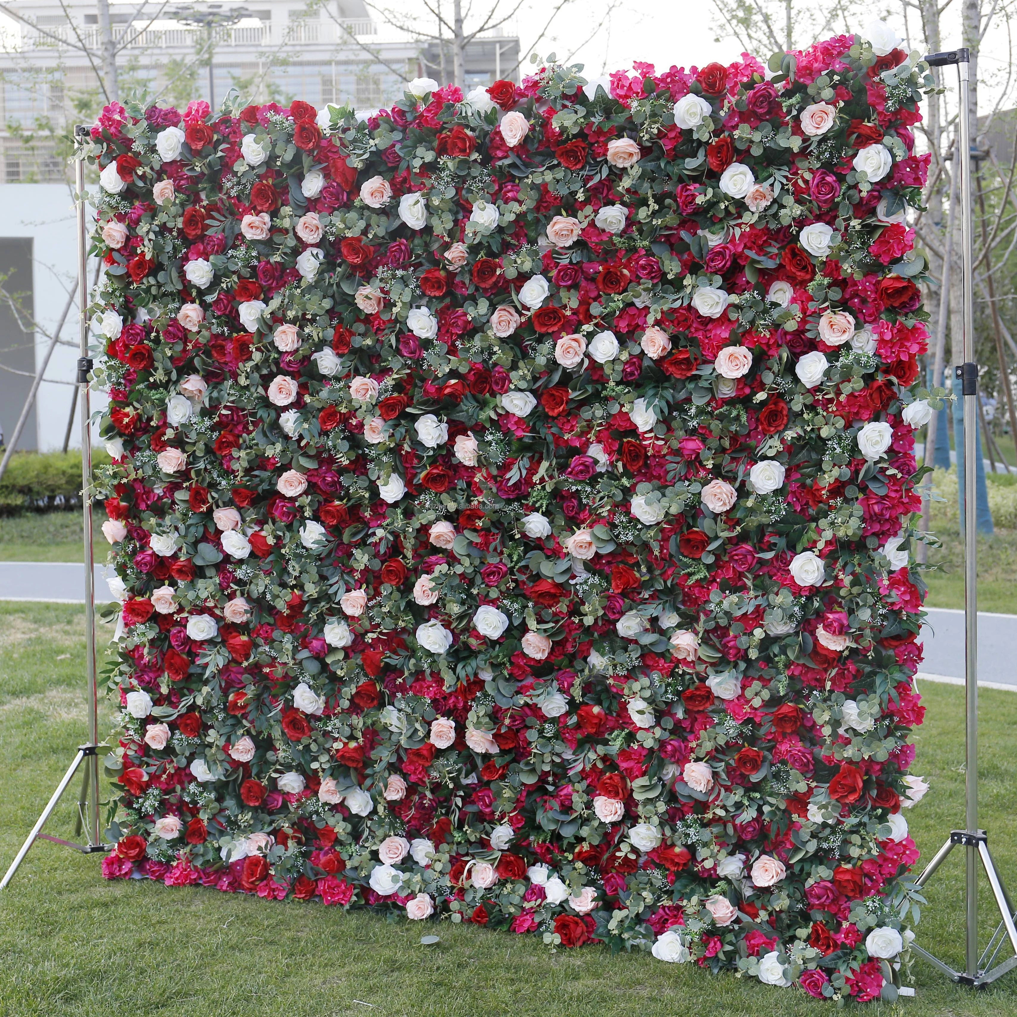 Beautiful Wedding Set Artificial Flowers Decor Elegant Floral Arrangements for Christmas New Year Flower Wall Panel Backdrop