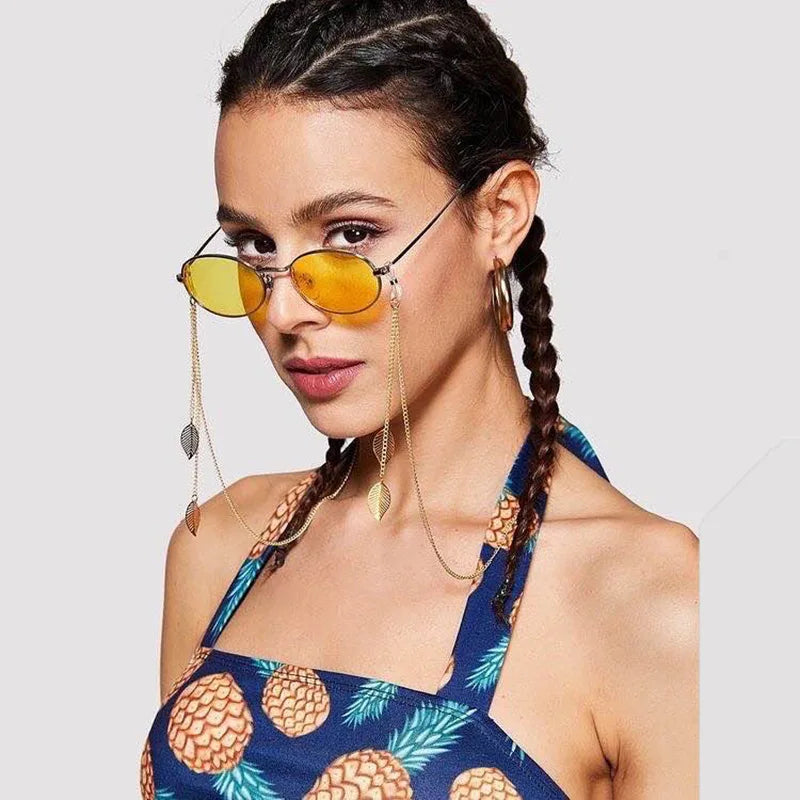 Wholesale OEM Brand Classic Ladies Metal Fashionable Sunglasses Lanyard Rope Accessory Halter Chain for Eyeglasses Model SMC3334