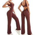 Sexy Backless Women Sports Jumpsuit for Casual Sports Gym Jumpsuit Workout Full Length Yoga Jumpsuit One Piece Yoga Bodysuits