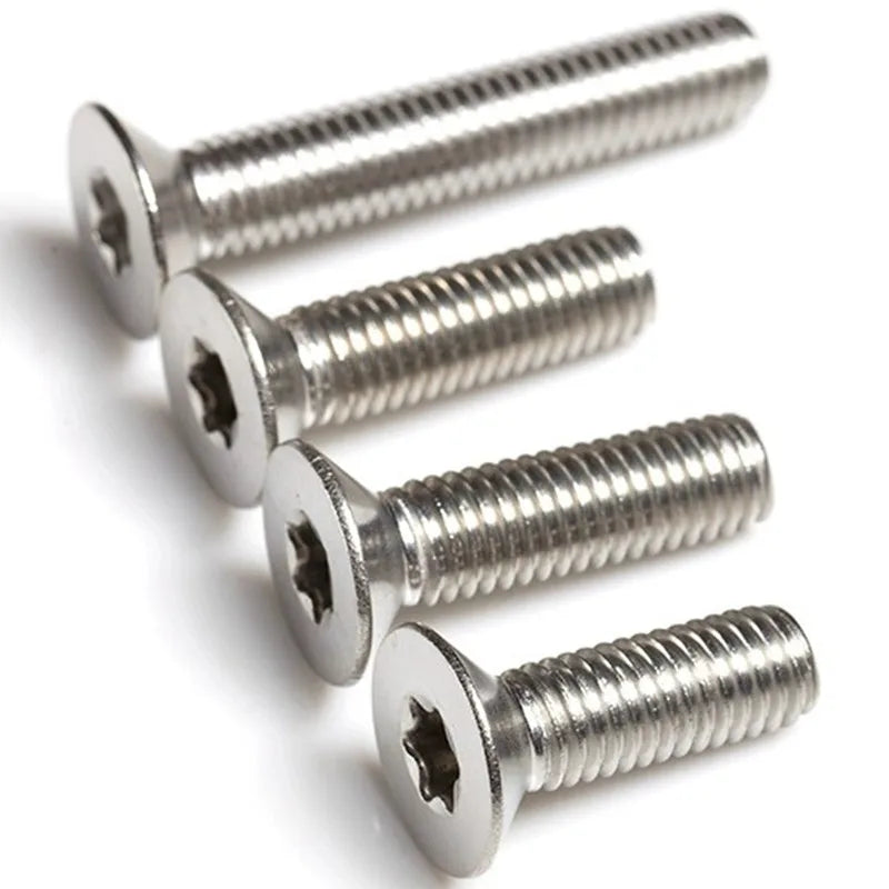 M1 M2 M3 M4 M5 M6 M8 M10 T6 T8 T10 T15 T20 T25 T30 Countersunk Flat Head Torx Stainless Steel Machine Screws