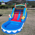 21x9x12FT Commercial PVC Inflatable Slide Adult Kids Outdoor Backyard Inflatable Water Slide with Splash PoolBlower