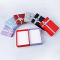 Bow Jewelry Storage Display European Stud Earrings Ring Box Necklace Jewelry showcase Necklace Box