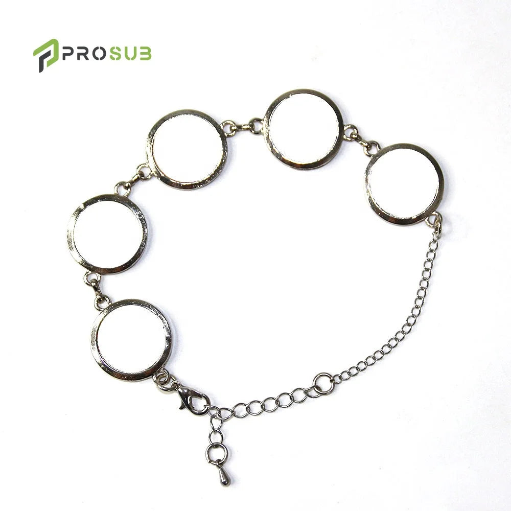 Mom Photo Sublimation Blank Bracelets for Women Fashion Hot Transfer Printing Jewelry Cuff Charms Bracelets Sublimation Bracelet