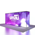 Lightweight Easy Set up 8ft Aluminum Tube Tension Fabric Quick Setup Expo Exhibition Display LED Trade Show Counter MegaBDM