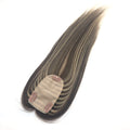 LONGFOR Hot Selling 100% Real Human Hair No Shedding New Silk Base Clip in Hair Topper for Women