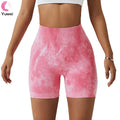 Women's High Waist Seamless Scrunch Butt Lift Fitness Shorts Custom Logo High Quality Peach Hip Yoga Sports Workout Solid