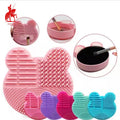 Factory Wholesale Custom logo Silicone Makeup Brush Cleaning Mat Clean Brush Makeup Sponge
