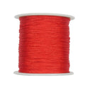 100M 0.8mm Nylon Beading Cord White Chinese Knotting Rattail Macrame Thread String Roll for Jewelry Making Kumihimo Wrapping Sup