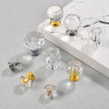 Clear Furniture Handle for Kitchen Cabinet Dresser Bedroom Drawer with Minimalist Design Euro Modern Style