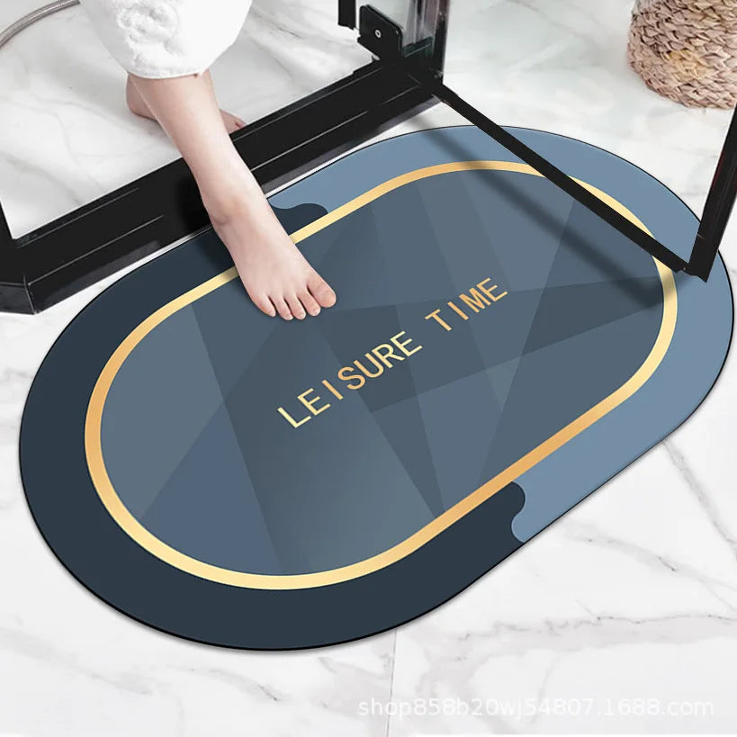 Premium Modern Quick Dry Bath Mat Non Slip Soft Absorbent Anti Skid Rubber Floor Rug Fast Drying Wholesale