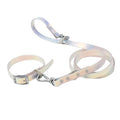Newest Color Intrigue Waterproof Dog Collar and Leash Set Luxurious Dog Leash Waterproof PVC Strap High-end Customized Hardwares