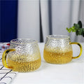 Hot Selling Hammer Pattern Household Transparent Water Cup Glass Flower Tea Cup