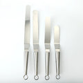 Hot Cake Spatula Set Stainless Steel 6''-8''-10''-12'' Blade Decorating Spatulas Baking & Pastry Tools