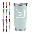 20oz Tumbler Stainless Steel Insulated Double Wall Travel Tumbler Durable Coffee Mug Powder Coated Thermal Cup with Sliding Lid
