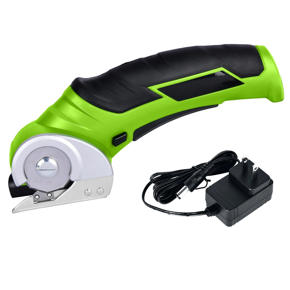 Vertak Battery 3.6V Lithium Electric Round Scissors Handheld Circular Electric Fabric Scissors
