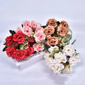 Wholesale 9 Head  Rose Bouquets of Artificial Silk Roses Artificial Flowers Wedding Bouquet Valentine's Day