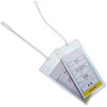6 Inch Premium Clear Plastic Luggage Tag Holder Travelling Worm Loops for