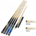 Omin 3/4 Split Brass Joint Sturdy and Stable 9.5/10mm Shaft Tip Premium Gray Wood Snooker Cue