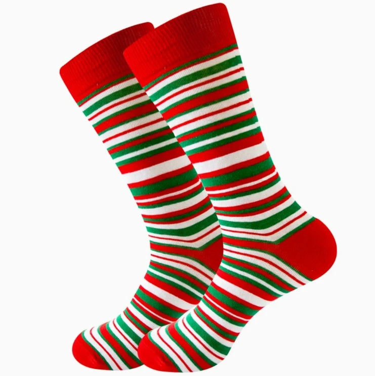 Wholesale New Arrival Cotton Christmas Socks  Christmas Tree Personality Male Socks Funny Santa Claus Socks