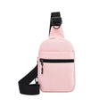 Stylish Korean-style Fashion Waterproof Outdoor Sports Crossbody Bag Unisex Trendy Solid Color Chest Bag for Teenagers