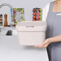 5l Kitchen Trash Can Wall Mounted Hanging Trash Bin With Lid Garbage Can for Cabinet Under Sink Waste Garbage Compost Bin