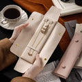 Luvury Microfiber Travel Jewelry Organizer Roll Bag Portable Mini Velvet Jewelry Storage Bag