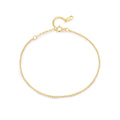 925 Sterling Silver Bracelet and Stackable Bangle Simple Fashion Gold-Plated Wrist Jewelry with Small Bead Beans for Weddings