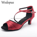Wedopus Brand Professional Dance Shoes Low Heel