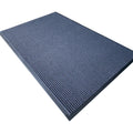 Handmade Luxury Outdoor Carpet Polyester Floor Mats PVC Backed Anti-Slip Triple Stripes Skid Resistant Washable Dust Control