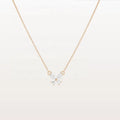 LOZRUNVE 925 Sterling Silver 14k Gold Plated Sweet Animal Marquise Butterfly Pendant Necklace Set