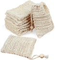 Natural Color Organic Mesh Sisal Soap Saver Bag Drawstring Design for Household Use